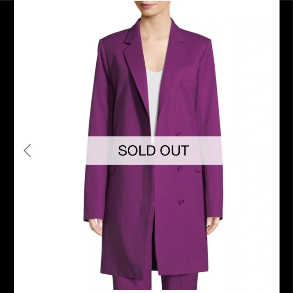 NWT Helmut Lang Slim Wool Blazer Coat - Picture 3 of 7